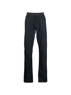 Kaschmir skinny jeans mit taschen Canali blau
