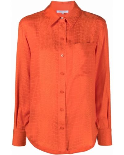 Marškiniai su sagomis Patrizia Pepe oranžinė