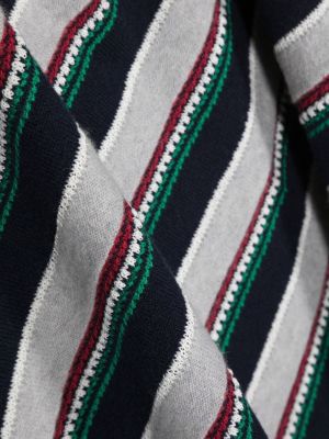 Echarpe à rayures en tricot Barrie gris