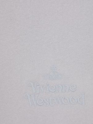 Haftowana szal wełniana Vivienne Westwood szara
