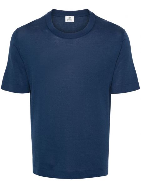 Βαμβακερή μπλούζα Borrelli μπλε