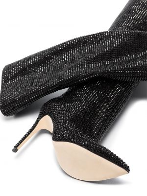 Křišťálové kotníkové boty Paris Texas černé