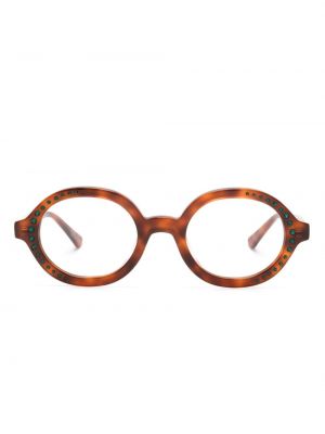 Slnečné okuliare s potlačou Marni Eyewear hnedá