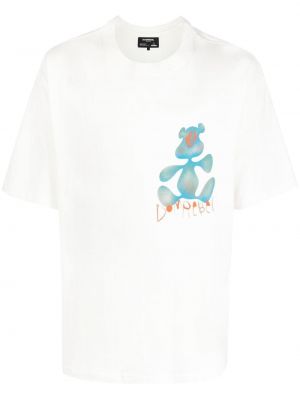 T-shirt mit print Domrebel weiß