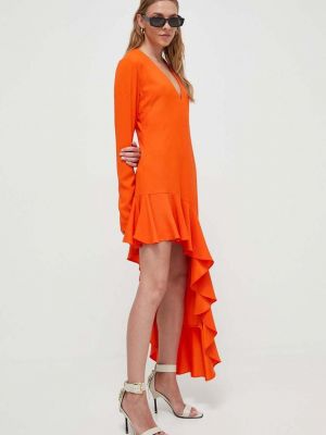 Sukienka długa Moschino Jeans pomarańczowa