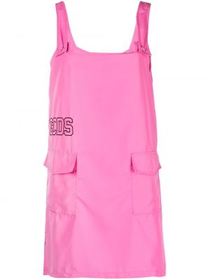 Mini šaty s výšivkou Gcds růžové