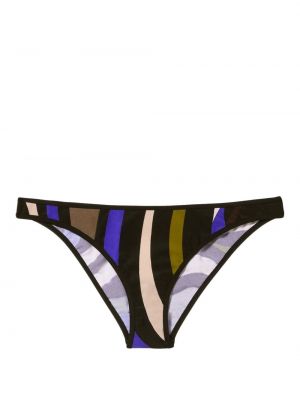 Abstrakt mönster bikini Pucci svart