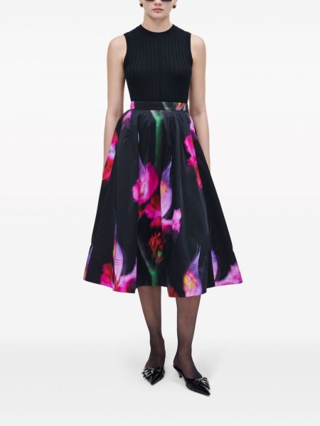 Květinový midi sukně s potiskem Marc Jacobs