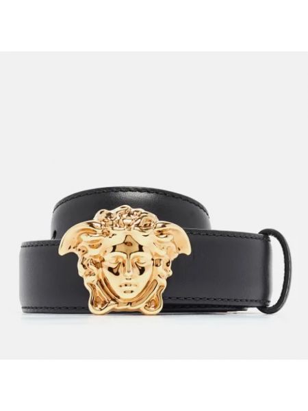 Cinturón de cuero Versace Pre-owned negro