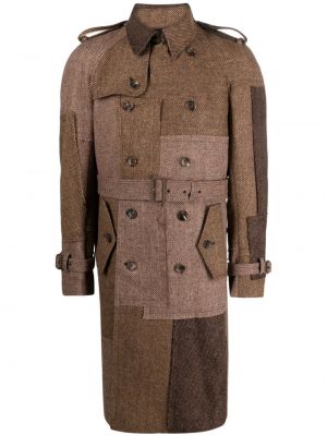 Palton de lână cu model herringbone Junya Watanabe