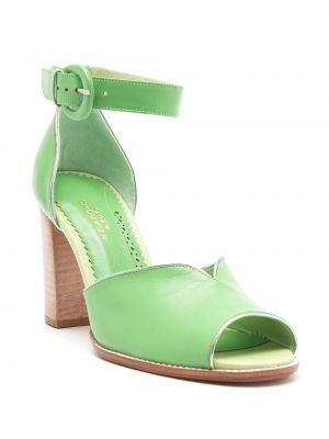 Dabīgās ādas sandales Sarah Chofakian zaļš