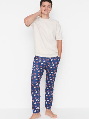 Pijamale cu imagine Trendyol albastru