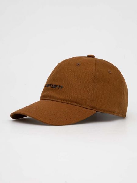 Βαμβακερό καπέλο Carhartt Wip καφέ