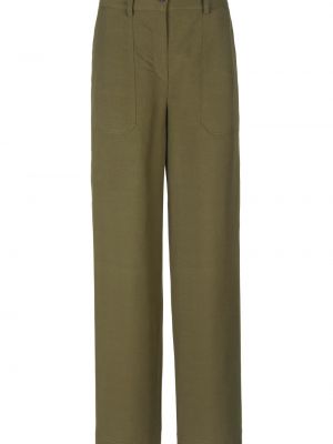 Широкие брюки Peter Hahn зеленые
