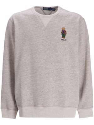 Hímzett fleece pólóing Polo Ralph Lauren szürke