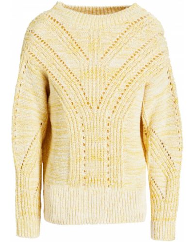 Хлопковый свитер Claudie Pierlot, желтый