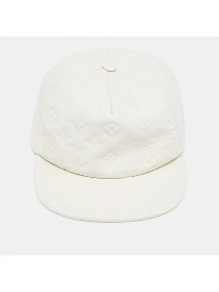 Sombrero de cuero Louis Vuitton Vintage blanco