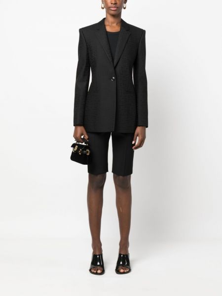 Jacquard woll blazer Givenchy schwarz