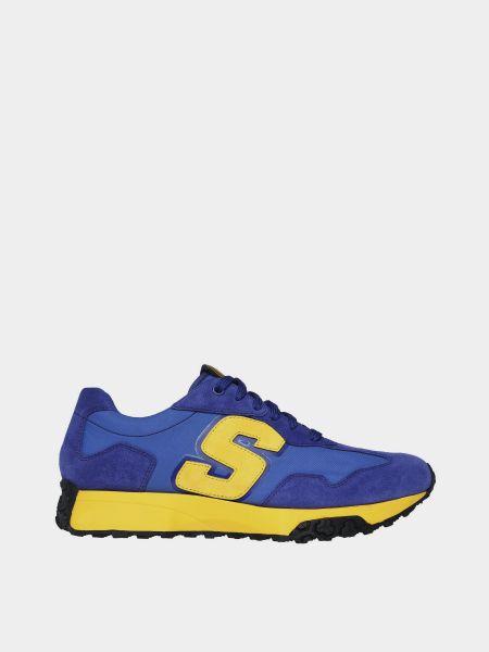 Кожаные кроссовки Skechers синие