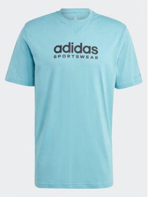 Voľné priliehavé tričko Adidas modrá