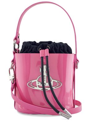 Lakkozott bőr táska Vivienne Westwood rózsaszín