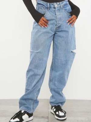 Мешковатые джинсы с потертостями Prettylittlething