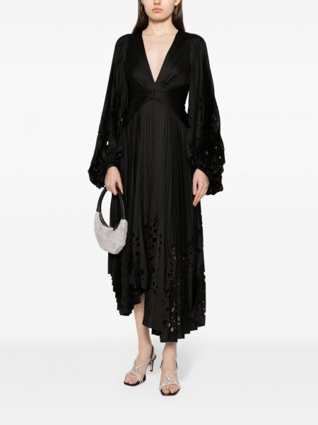 Sukienka midi plisowana Acler czarna