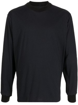 Camiseta con estampado con estampado geométrico Giorgio Armani negro