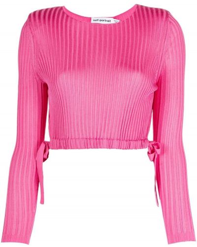 Jersey de tela jersey Self-portrait rosa