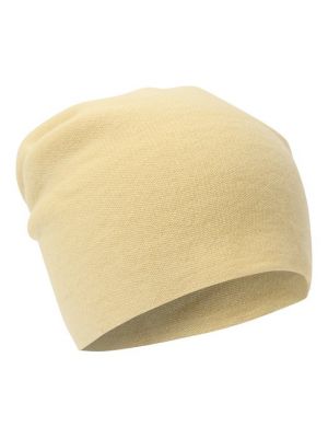 Кашемировая шапка Tegin желтая