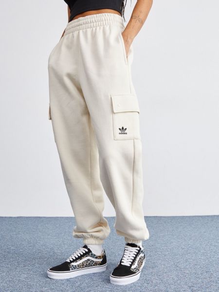 Брюки для бега ESSENTIALS CARGO JOGGER PANT adidas Originals, white