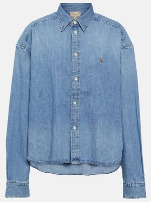Džínová košile Polo Ralph Lauren modrá