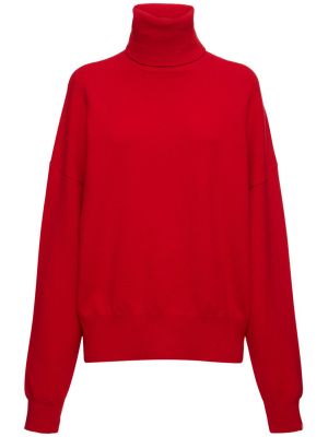 Kašmira džemperis ar augstu apkakli Extreme Cashmere sarkans