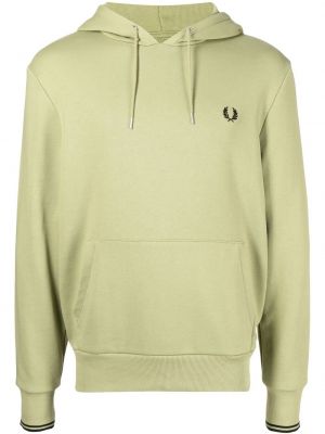 Brodert hettegenser Fred Perry grønn