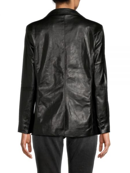 Кожаный пиджак из искусственной кожи Central Park West черный