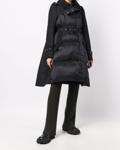 Mantel aus baumwoll Sacai schwarz