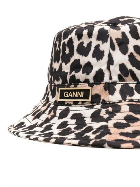 Cappello leopardato Ganni