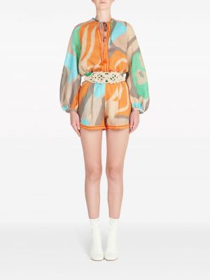 Bluzka z nadrukiem w abstrakcyjne wzory Silvia Tcherassi