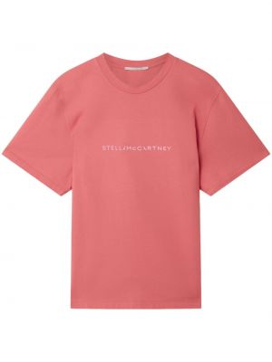 Тениска с принт Stella Mccartney розово
