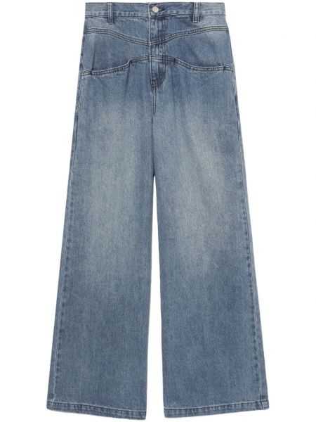 High waist bootcut jeans ausgestellt Tout A Coup blau