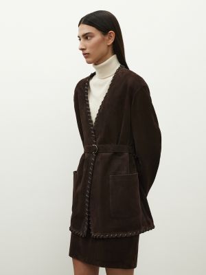 Замшевый пиджак 12&nbsp;storeez коричневый