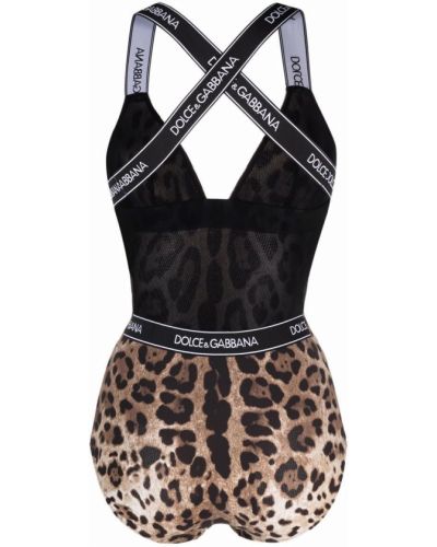 Bañador con estampado leopardo Dolce & Gabbana