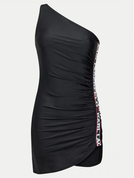 Koktejlové šaty skinny fit Karl Lagerfeld černé