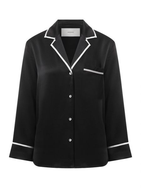 Шелковая блузка Asceno черная