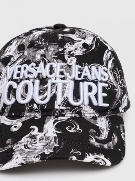 Хлопковая кепка Versace Jeans Couture черная