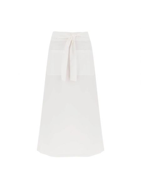 Lniana długa spódnica Toteme biała