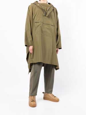 Veste à capuche asymétrique Maison Kitsuné vert