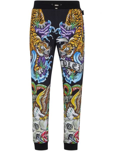 Enge hosen mit print Philipp Plein schwarz