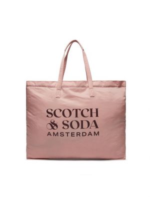 Сумка шоппер Scotch & Soda розовая