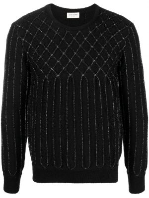 Pull en tricot avec manches longues Saint Laurent